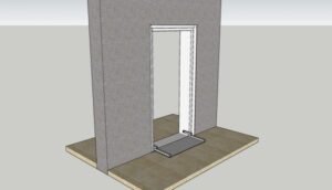 Folding door threshold - handicap accessibility 2